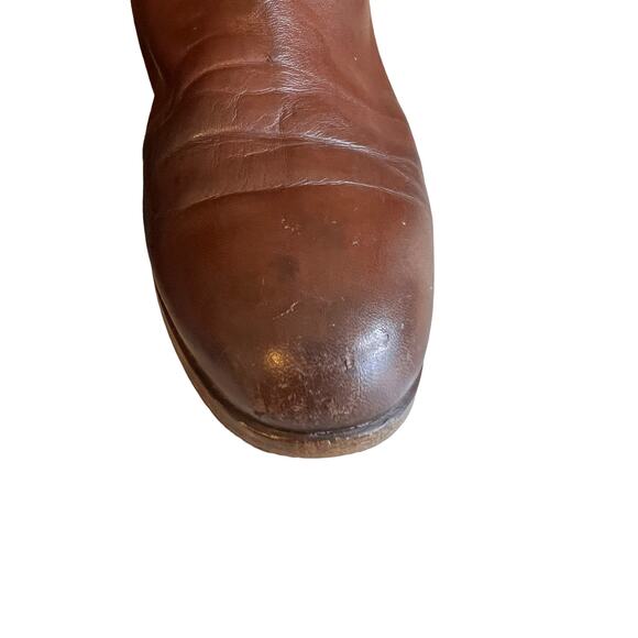 Gucci Leather Slouchy Flat Ankle Boots Brown 8 - Picture 5 of 15